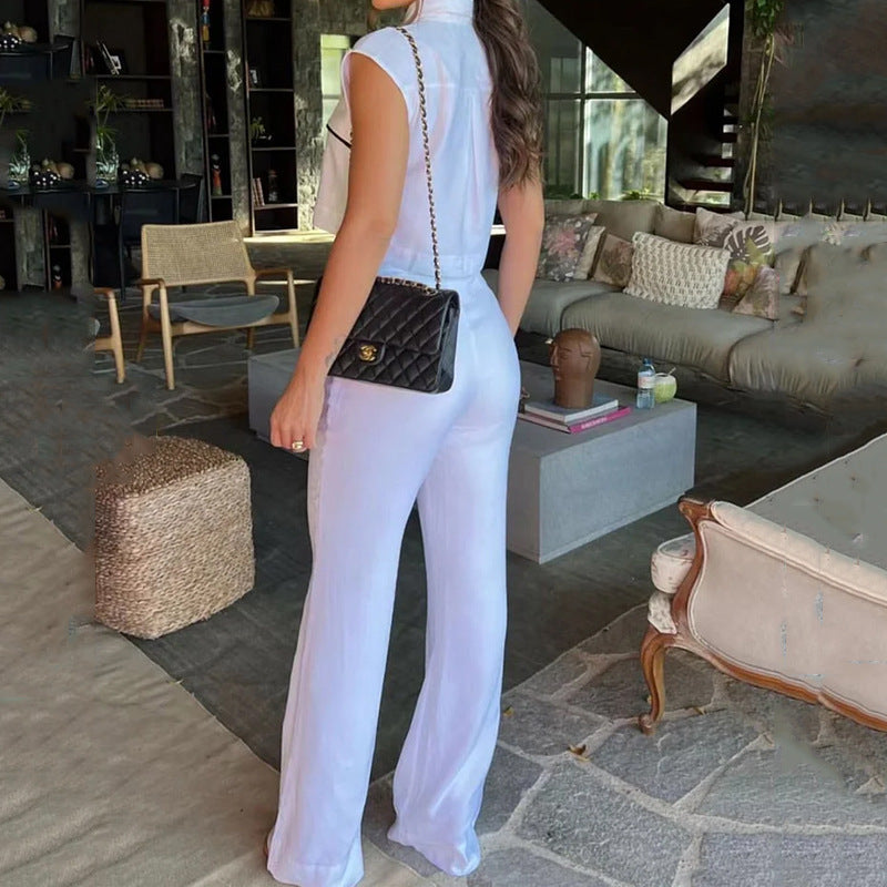 Casual, fashionable and stylish waist-cinching home pants